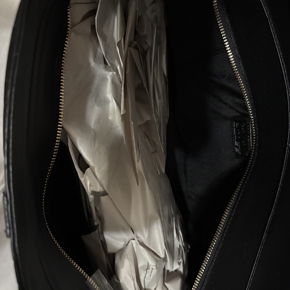 Cavalli Class XL Sandra Black Deboss Shopper Tote NWT $118 MSRP - Picture 6 of 12
